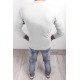 Sweater majice bez kapuljače JL1 - bijela